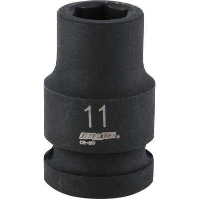 Channellock 1/2 In. Drive 11 mm 6-Point Shallow Metric Impact Socket